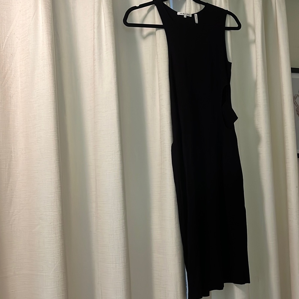 Helmut Lang layered slash tank dress